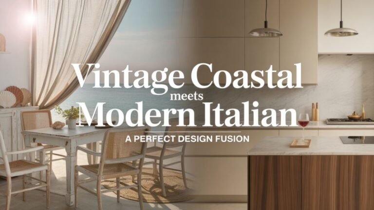 Atmosphere & décor: vintage coastal meets modern Italian