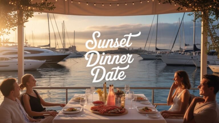 Dining with a view: marina & harbour atmosphere