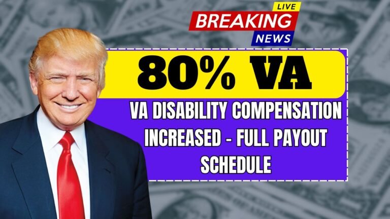 80% VA Disability Compensation Increased – Know Eligibility & Full Payout Schedule