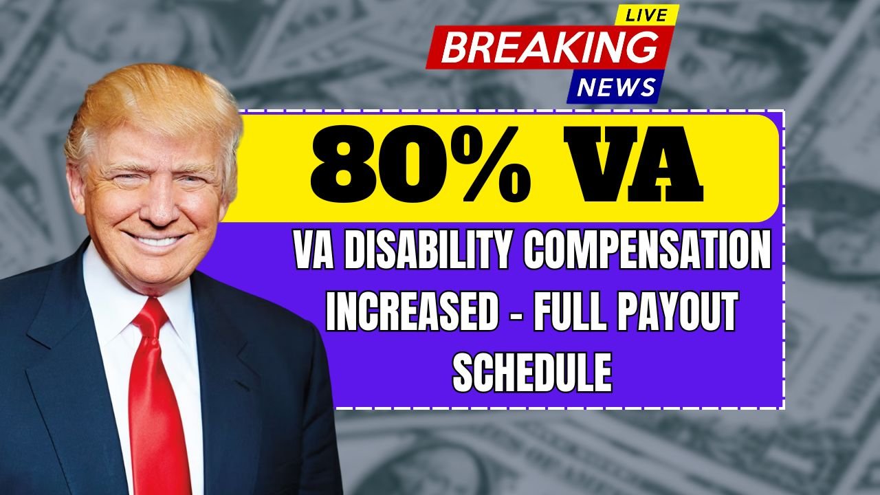 80% VA Disability Compensation Increased – Know Eligibility & Full Payout Schedule