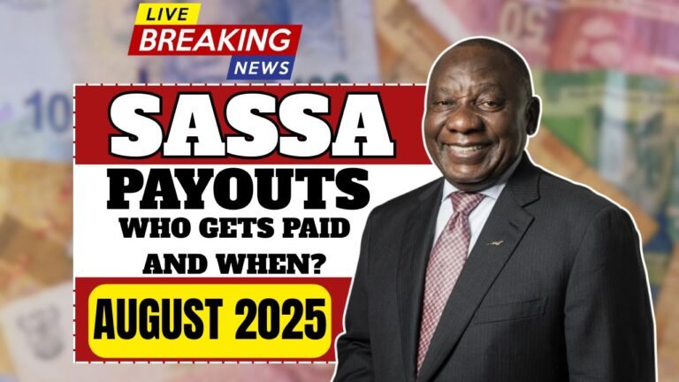 SASSA August Payouts 2025: Who Gets Paid and When?
