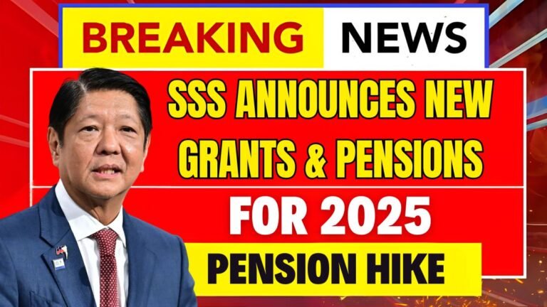 SSS Announces New Grants & Pensions for 2025
