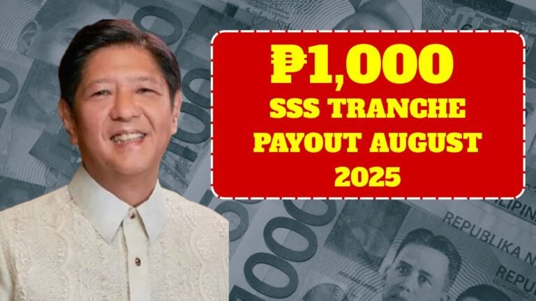 _SSS ₱1,000 Tranche Payout August 2025 Full Eligibility and Distribution Guide