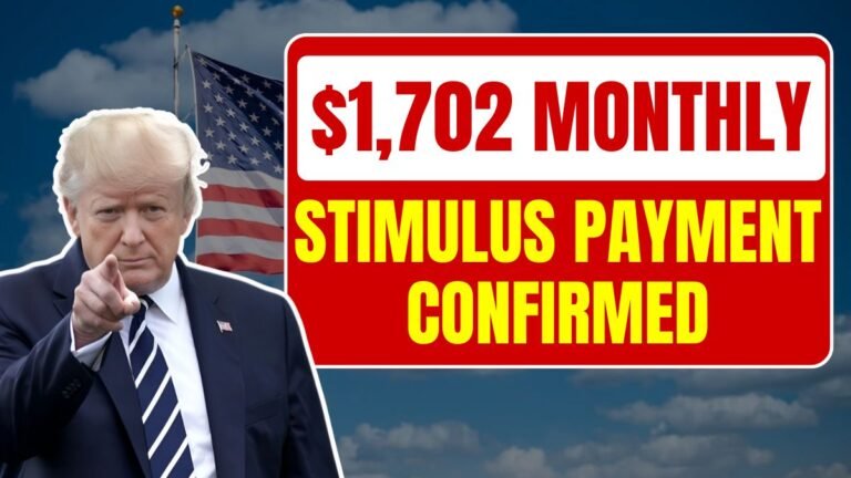 $1,702 Monthly Stimulus Payment Confirmed for 2025 – Eligibility & Dates Inside